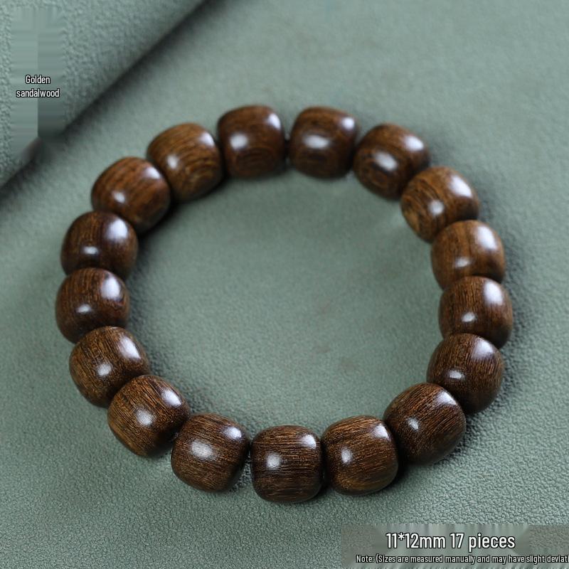 Temple Sandalwood Multi-Treasure Buddhist Rosary Beads Bracelet - Wenge Accessories Gift