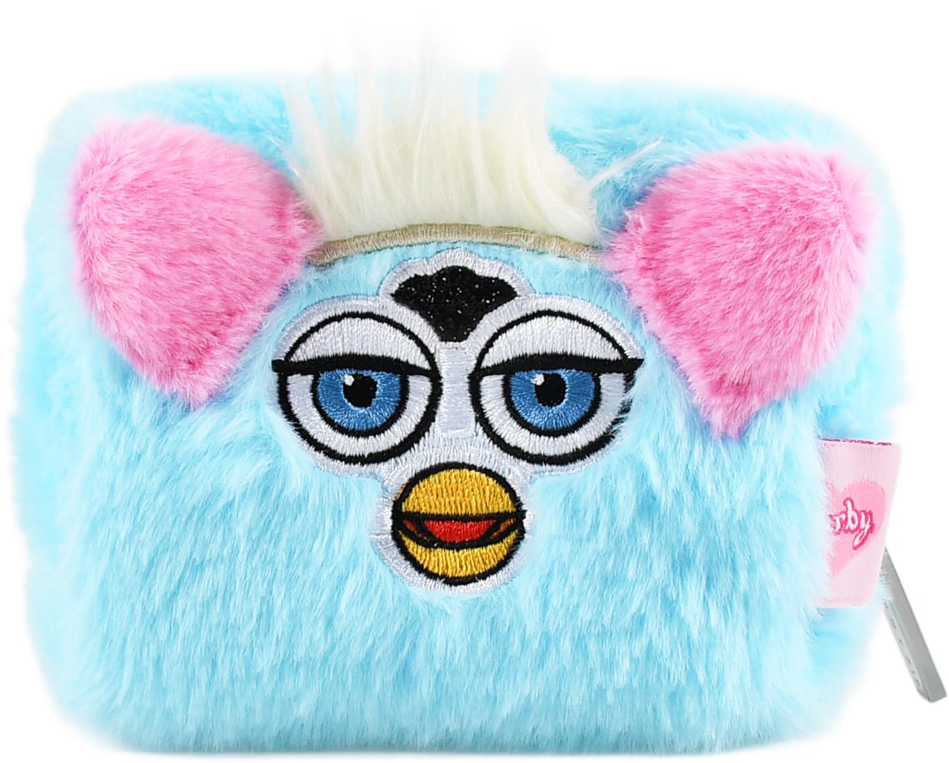 

Skinnydip Furby Y2K Синяя косметичка, Чехол для мелочей, Меховая косметичка