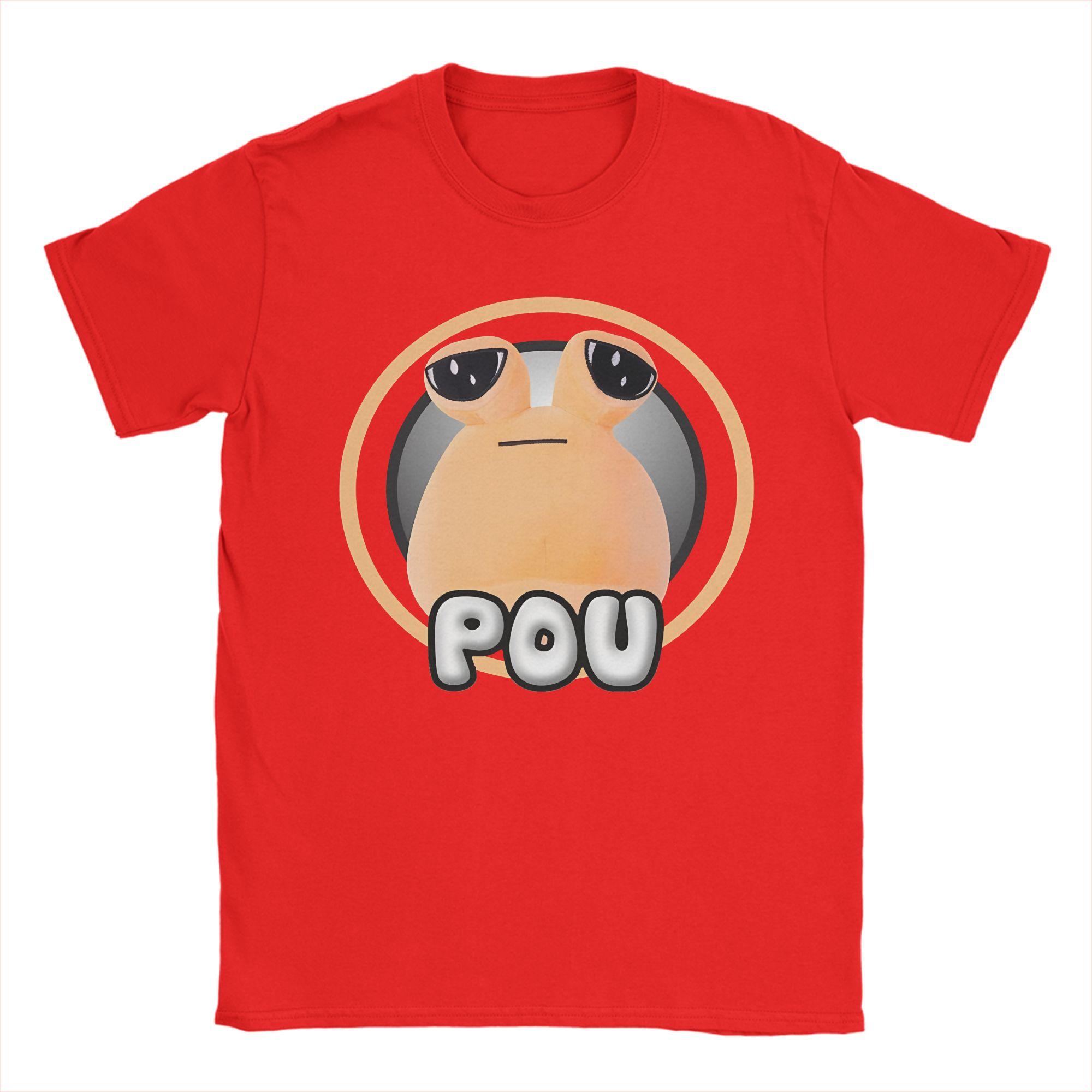 

Unisex Womens POU CHARACTER T Shirt Pure Cotton Clothes Novelty Short Sleeve Crew Neck Tee Shirt Summer TShirts S