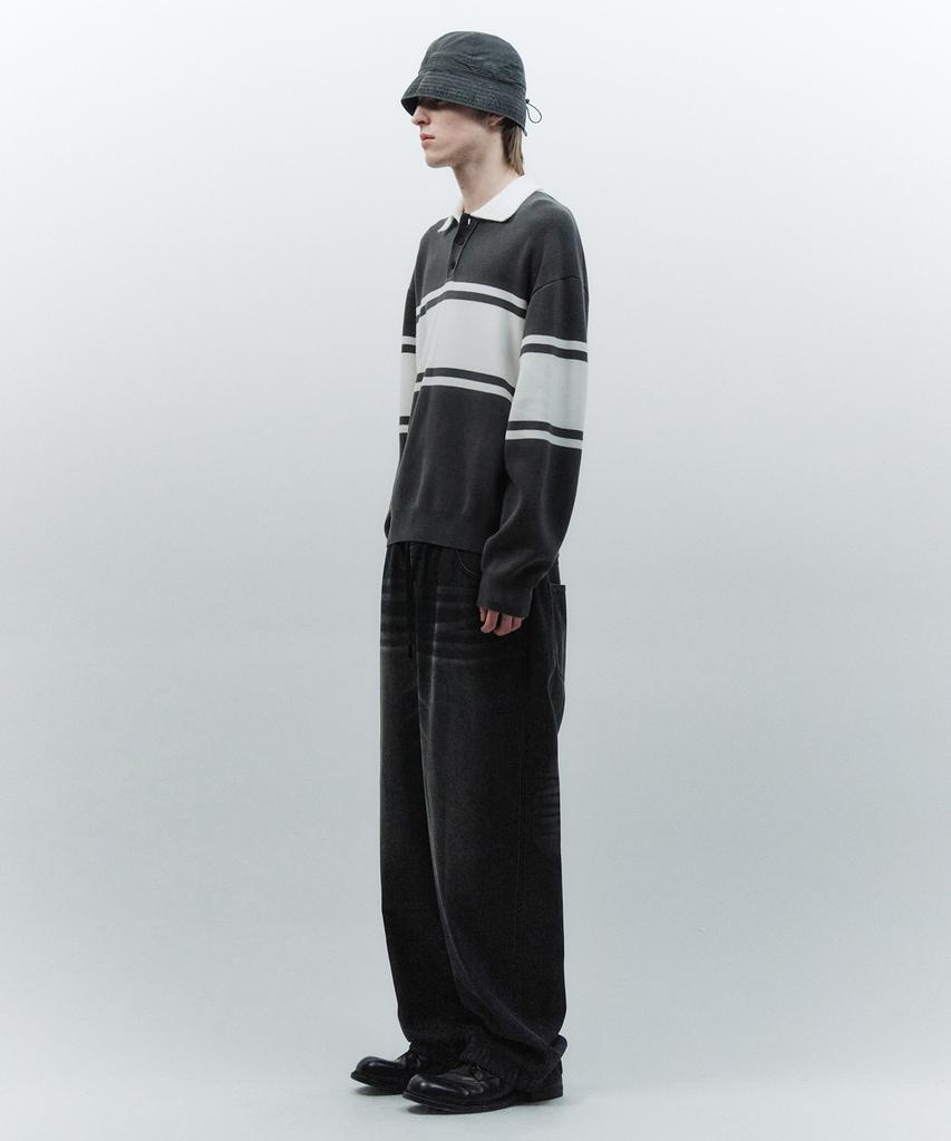 INSILENCE Rugby Knit Dark Grey