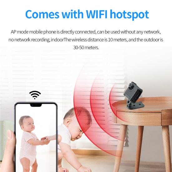 W18 Mini Camera High Clarity Aerial Photography 1080P Night Vision WIFI Long Standby Spy Camera Camcorder for Home