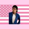 Tapiserie cu steagul american roz
