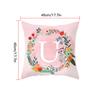 Pillowcase Alphabet Design Printed Pattern Pillow Cover Home Office Sofa Cushion Case