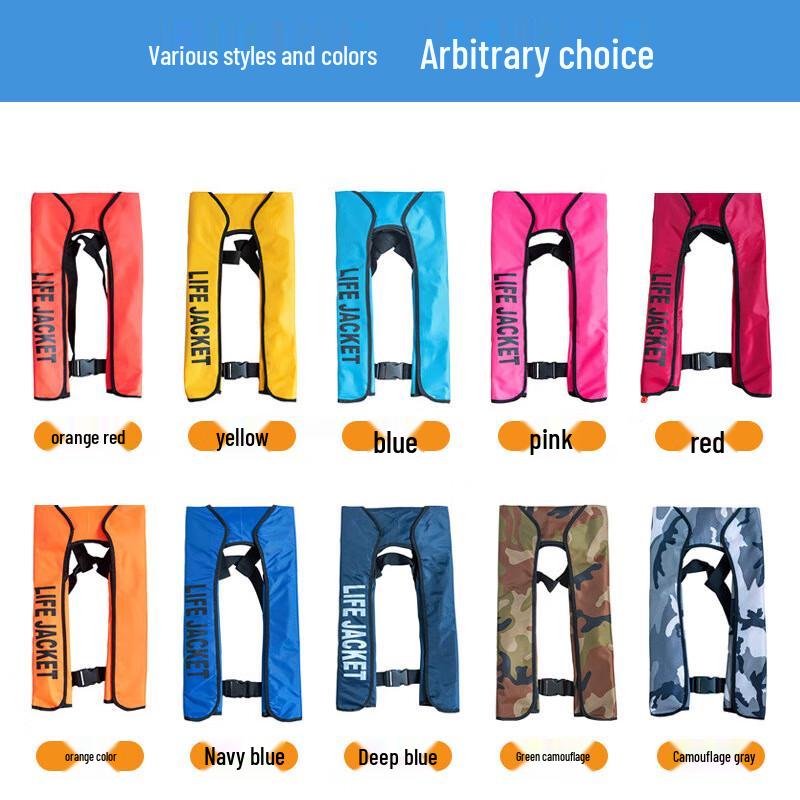 Portable Manual Inflatable Life Vest