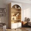 Multi-purpose Cabinet, Pet Cabinet, with Cat Climbing Wall, Cat Cave, and Lying Areas, 90 X 50 X 202 Cm, with Storage Space, White+wood Look