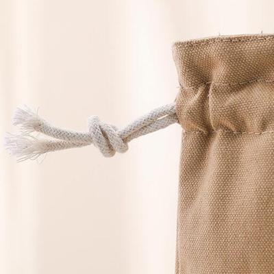 Drawstring Canvas Insulated Lunch Bag Thicken Thermal Bento Box Bag Portable Cooler Handbag Outdoor Picnic Food Dinner Container
