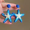 Beach Vintage Styles Flower Earrings Portable Geometric Dangle Earrings for Trendy Women Party Fashion Accessories