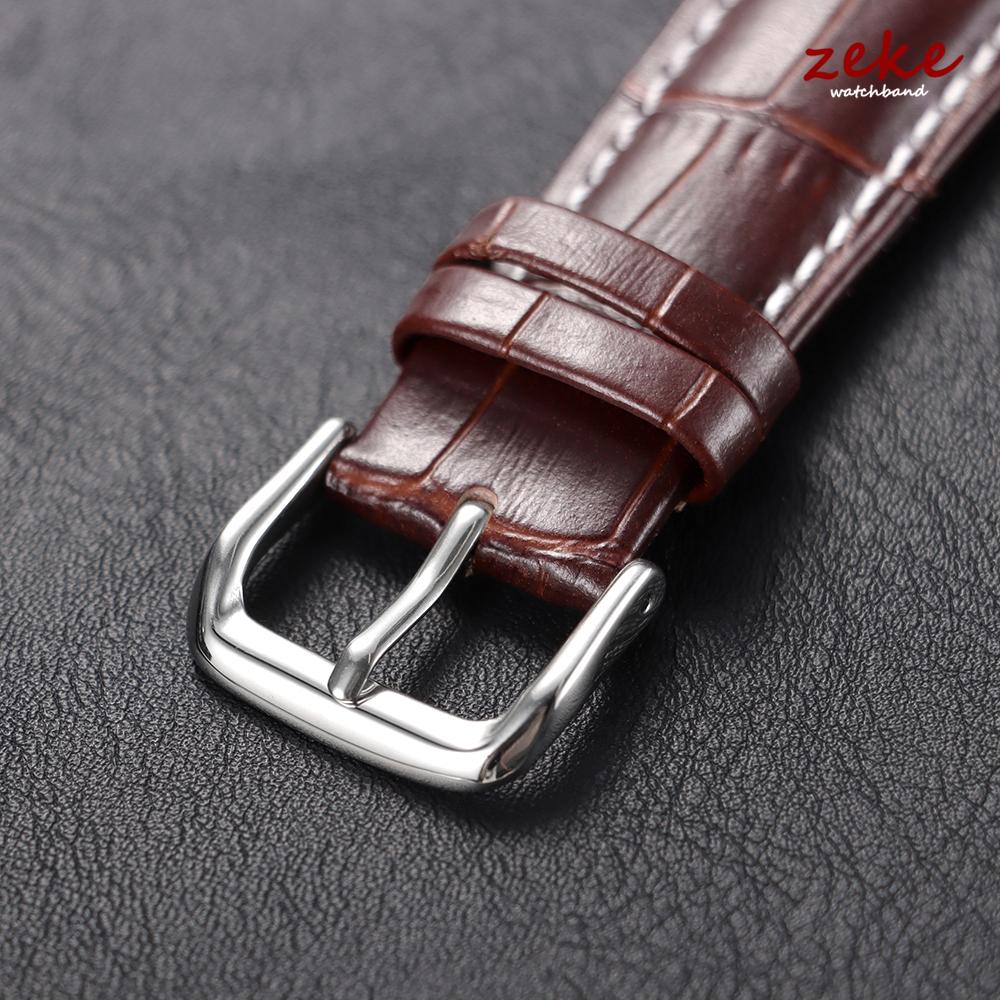 Vintage Slub Pattern Leather Watchbands 18mm 20mm 22mm Watch Band Strap Steel Pin Buckle Accessories High Quality Wrist Bracelet