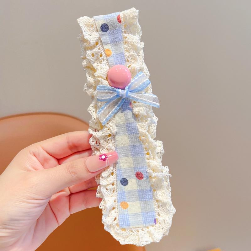 1/3Pcs Sweet Cute Baby Headbands Bangs Stickers Girls Princess Hair Artifact Kids Headwear Photography Props