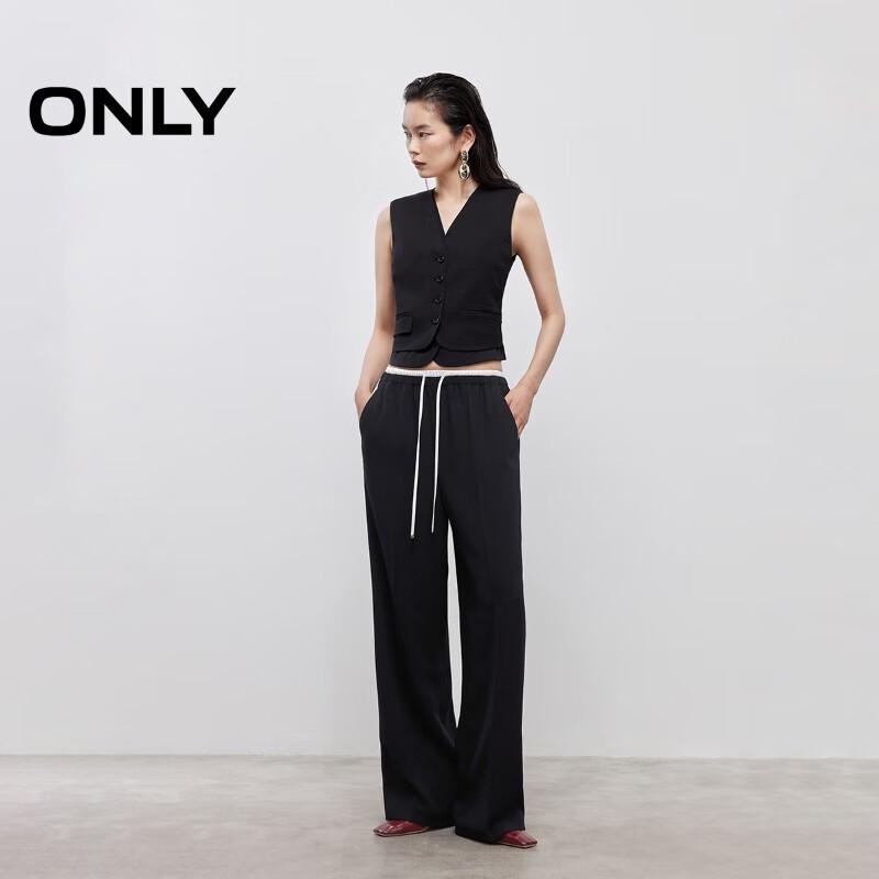 ONLY 2025 Women's Loose High-Waist Straight-Leg Casual Pants