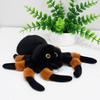 4-Eyed Spider Plush Toy Lifelike Tarantula Black Widow Spider Doll Soft Poisonous Insect Stuffed Toy Boys Birthday Gifts