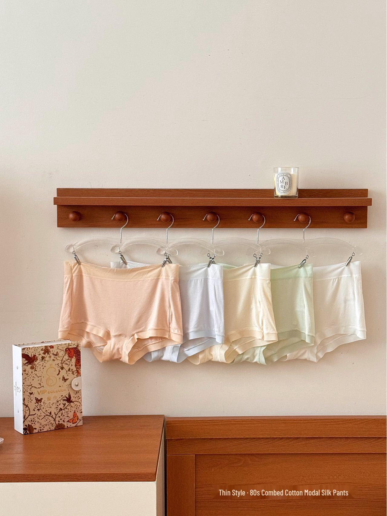 Women s 80s-Inspired Triangle Underwear - Super Soft, Breathable, Skin-Friendly, Antibacterial Combed Cotton Modal Silk. M 80-120