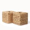 Bohemian Style Rattan Cube Tissue Box with Cover Tissue Holder  Bathroom