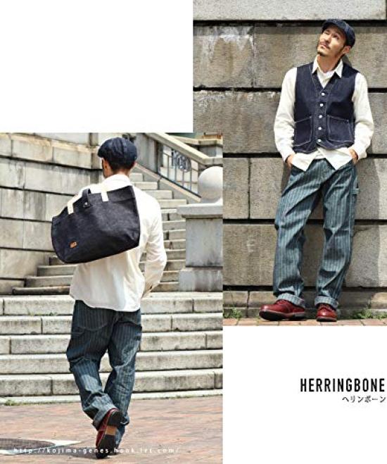 Kojima Jeans Herringbone Basic Painter Size 36 Pants,