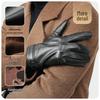 JIUMU Herren Winter Touchscreen Handschuhe aus Schaffell