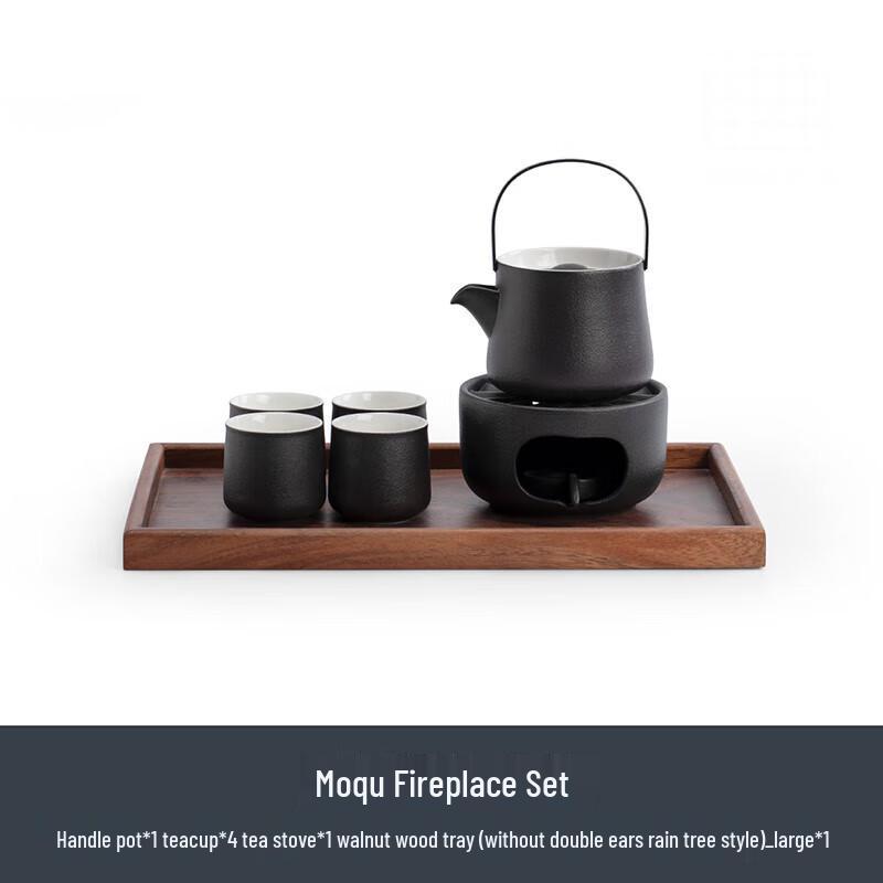 Nanshan Gentleman Chinese Ceramic Tea Set with Warming Stove
