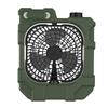 USB Ports Rechargeable Camping Fan Adjustable Oscillating Fan Battery Operated Fan  Outdoor Travel