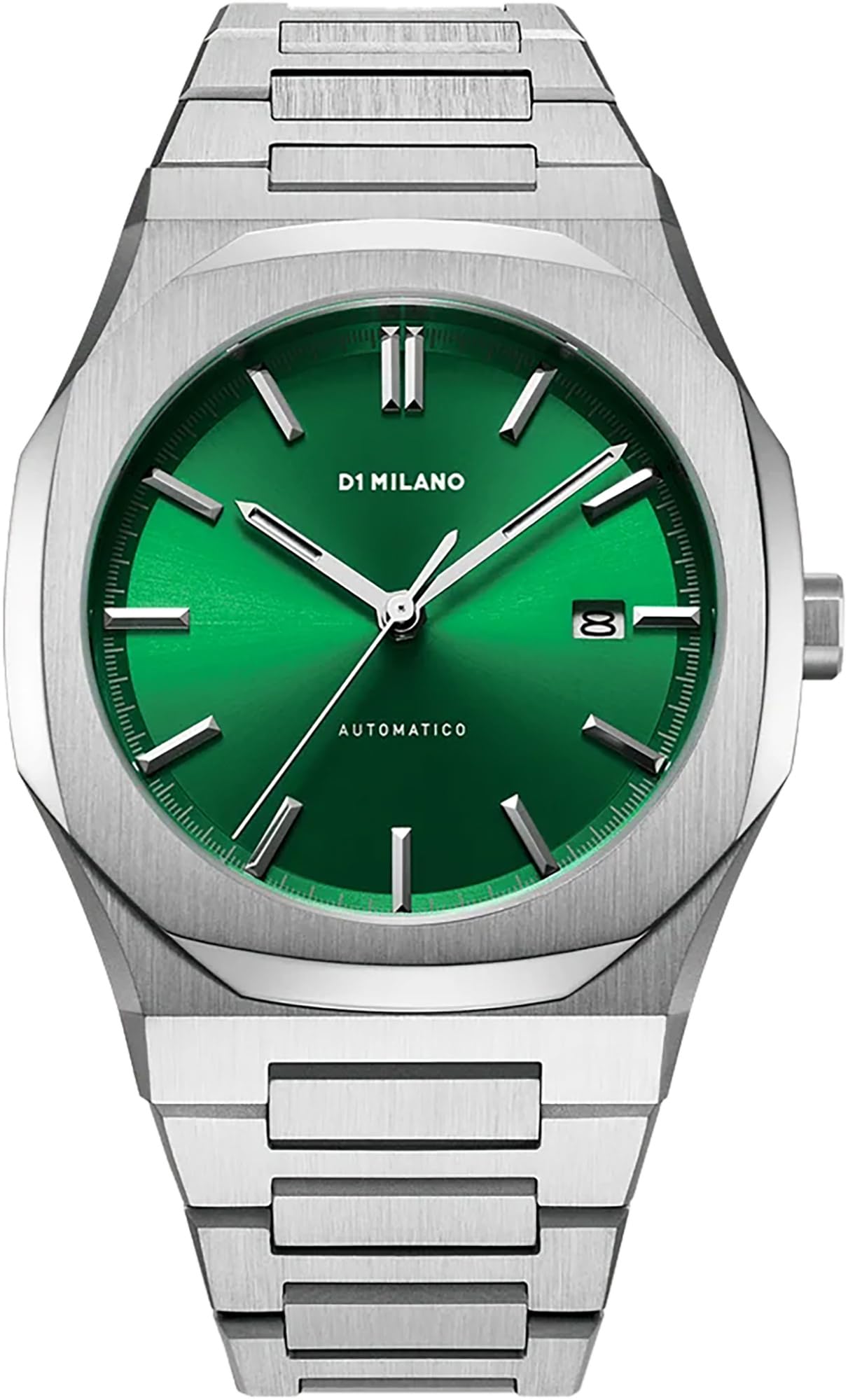 

[Authorized Distributor] D1 MILANO Men s Automatic Watch, ATBJ12, Green, Restyled, Green Stainless Steel Strap, Waterproof