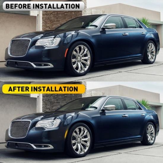 2/4X Side LED Light Marker Smoked Lens Front Rear FOR 2015- Chrysler 300