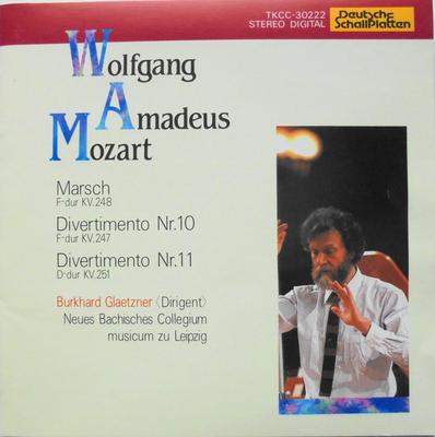 CD LEIPZIG NEW BACH ENSEMBLE, MOZART; - Mozart : Divertiment No. 10 TKCC30222 Deutsche Schall 1991 Japan ObiClassical Used