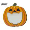Urlaubs-Porträtrahmen Halloween Holz-Fotorahmen, Kürbis Geist Katze Ausschnitt Bild Massivholz Schreibtisch-Displayhalter, Beidseitig Tischplatte