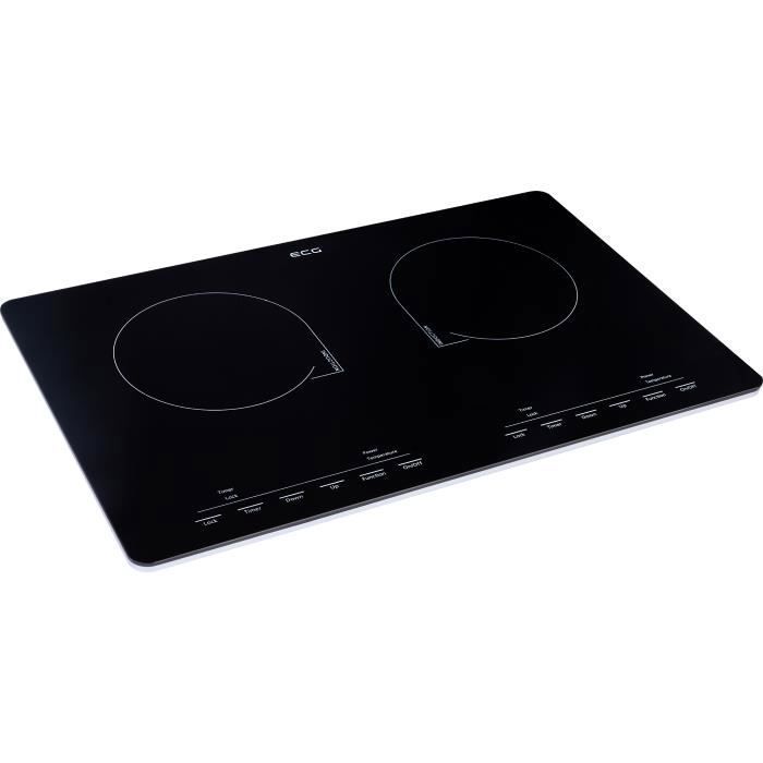 Portable Double Induction Hob - ECG - IV 2920 Slim – 2900 W – Adjustable Temperature 60–240 °C – XL LED Display