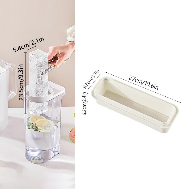 Square Ice Cube Tray Stackable Pp Ice Cube Freezer Molds Easy Release Ice Cube Maker For Whiskey Cocktail Coffee Kitchen Tools