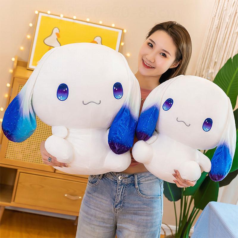 Sanrio New Kawaii Shimmering Cinnamoroll Plush Toy Sanrio Stuffed Doll Anime Pillow Cute Children Birthday Xmas Gift for Girls