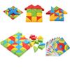 Triangular Wooden Building Blocks Toddler Kids Puzzle Block Toy Creativity Educational Toy#1