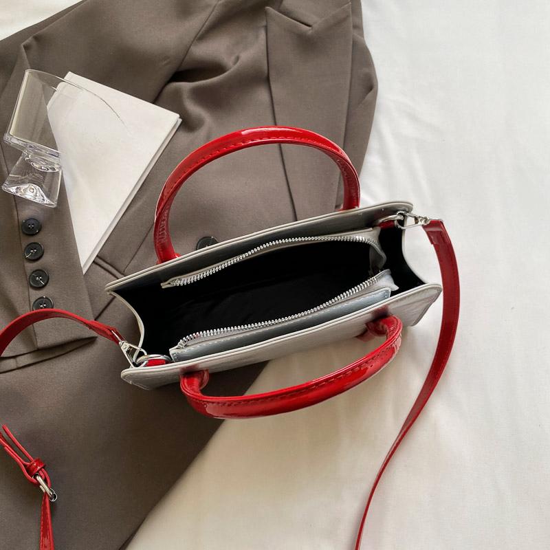 Small Retro PU Leather Underarm Bags for Women 2024 Winter Y2k Trend Korean Fashion Shoulder Bag Lady Silver Handbags Tote Bag