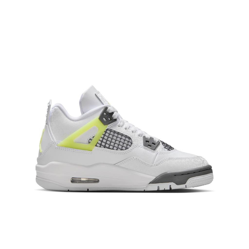 Air Jordan 4 Retro GS Light Lemon Twist Dětské tenisky Bílá Světle grafitová HJ5990-100