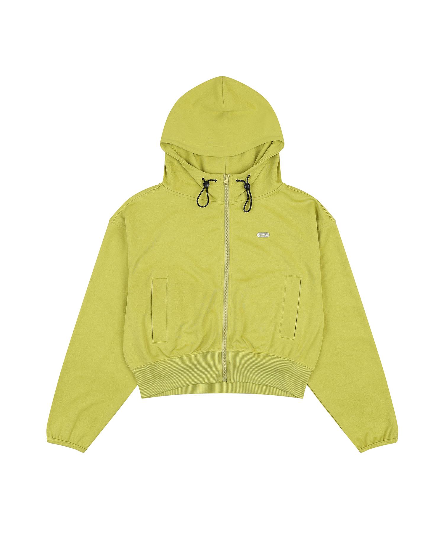 Outdoor Products W Crop Hood Zip Up (Lime) Lime/S