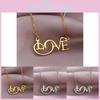Stunning Elegant Stainless Steel Love Necklace For Women Perfect For Valentine's Day Gifts