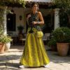 Maxi Abito Estivo da Donna, Abito Lungo Stampato Senza Maniche con Scollo Tondo, Abiti Casual Svolazzanti per le Vacanze con Tasche