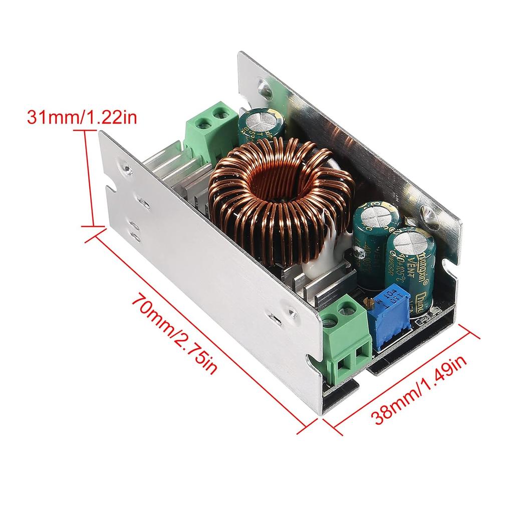 2Pcs 100W Buck Converter 6A DC-DC 10-90V 12V 24V 36V 48V 60V 72V 86 to 1.5V-60V 5V 15V 19V Step Down Power Voltage Regulator Module