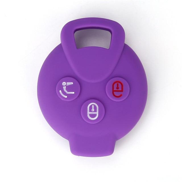 Silikonowa obudowa kluczyka do samochodu obudowa pilota do Mercedes Benz Smart 451 Chiave Roadster Crossblade Fortwo Roadster K Forfour akcesoria