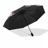 1pc My Hero Academia Izuku Midoriya Theme Outdoor Umbrella - Automatic Opening/Closing, Collapsible 3-Fold Design with Iron Frame - Perfect Gift for F
