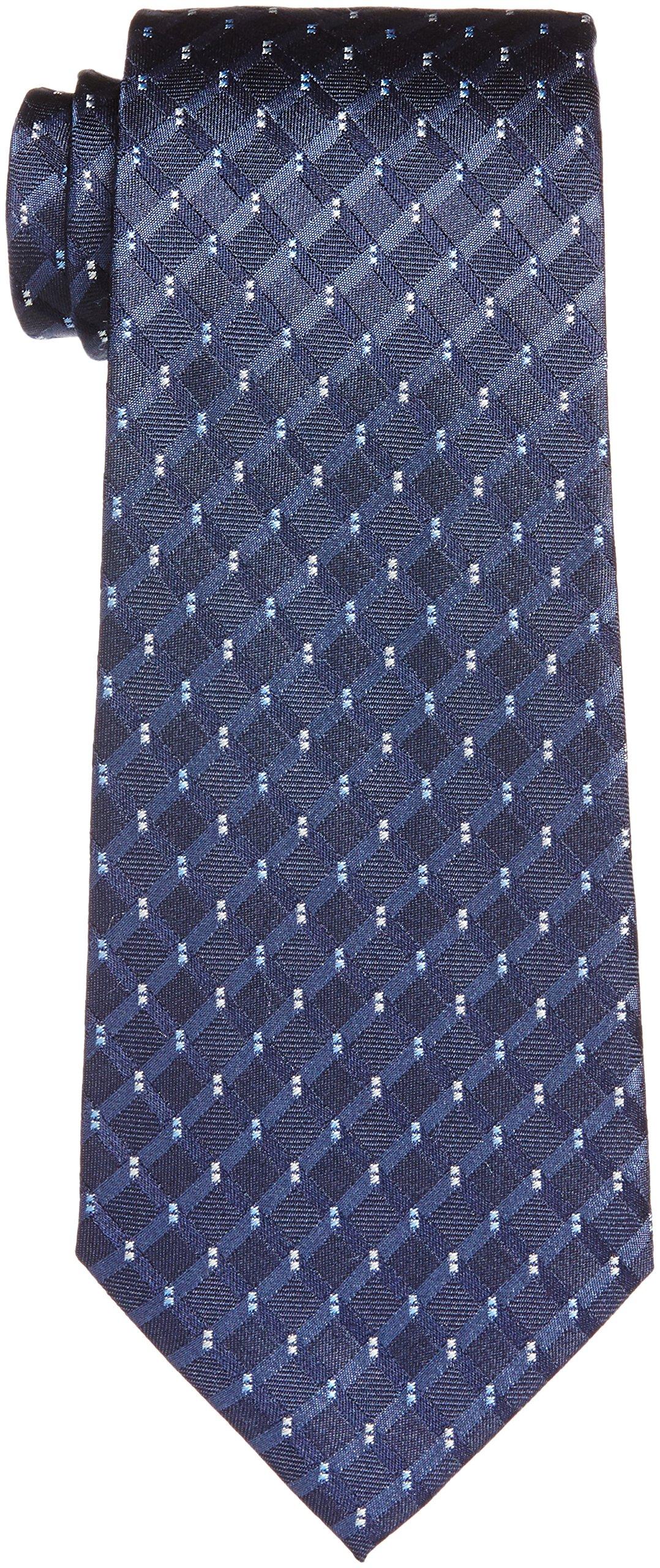 [Hiroko Koshino Homme] Necktie, Micro Pattern, 003254-20000-2931 02 Navy base, Blue and Silver Micro Pattern, FREE