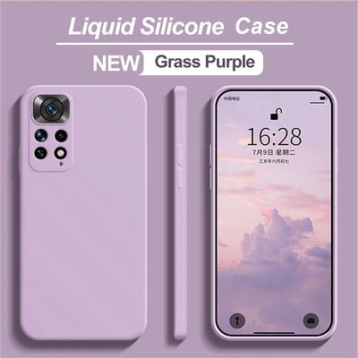 Phone Protector Cover For Redmi Note 11 Case For Redmi Note 11 4G 11Pro 4G 5G Cover Liquid Silicone Plain TPU Anti-drop Capa