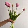Artificial Flowers, Plastic Tulips for Home Decor, Wedding and DIY Arrangements