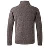Men's Thick Knit Stand Collar Cardigan
