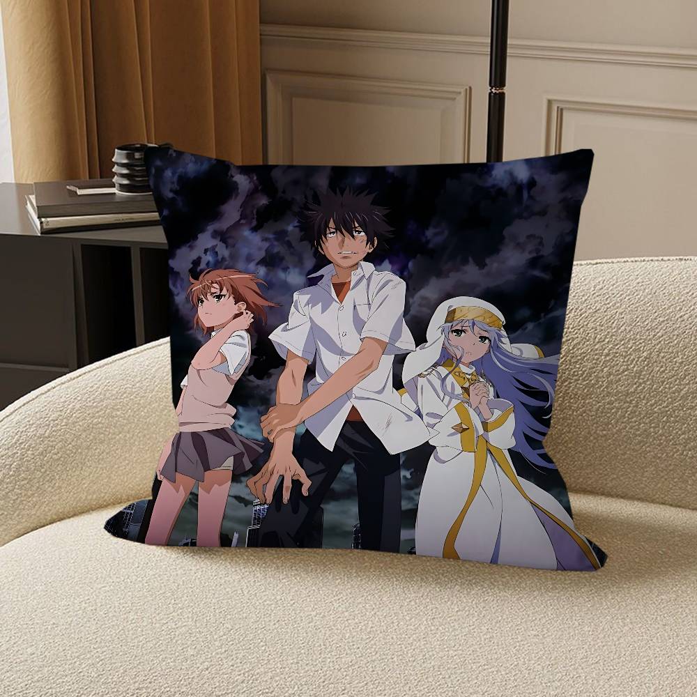 Anime A Certain-Magical-Index Kissen Anime Kissen Sofa Bett Kopfkissenbezug Kissenbezug 45x45 Cm Mode