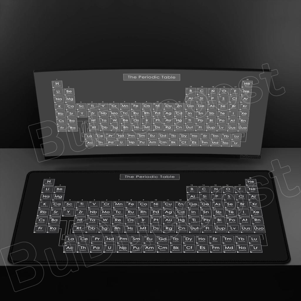 Gamer Periodic Table of Elements Computer Desk Mat Gaming Laptops Mouse Mats Mause Pad Mousepad Anti Slip Rubber Keyboard Carpet