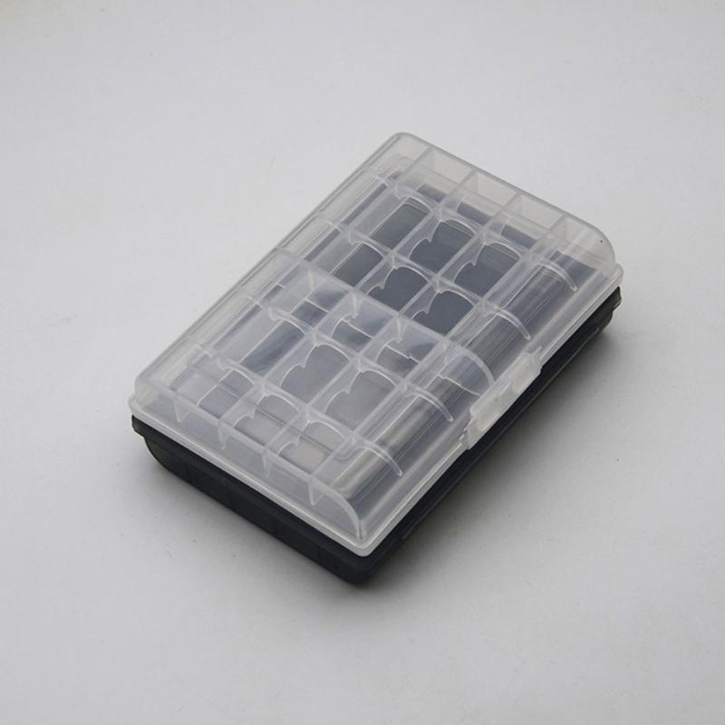 Hard Plastic Battery Holder Case Organizers Container For 2A 3A Size Batteries