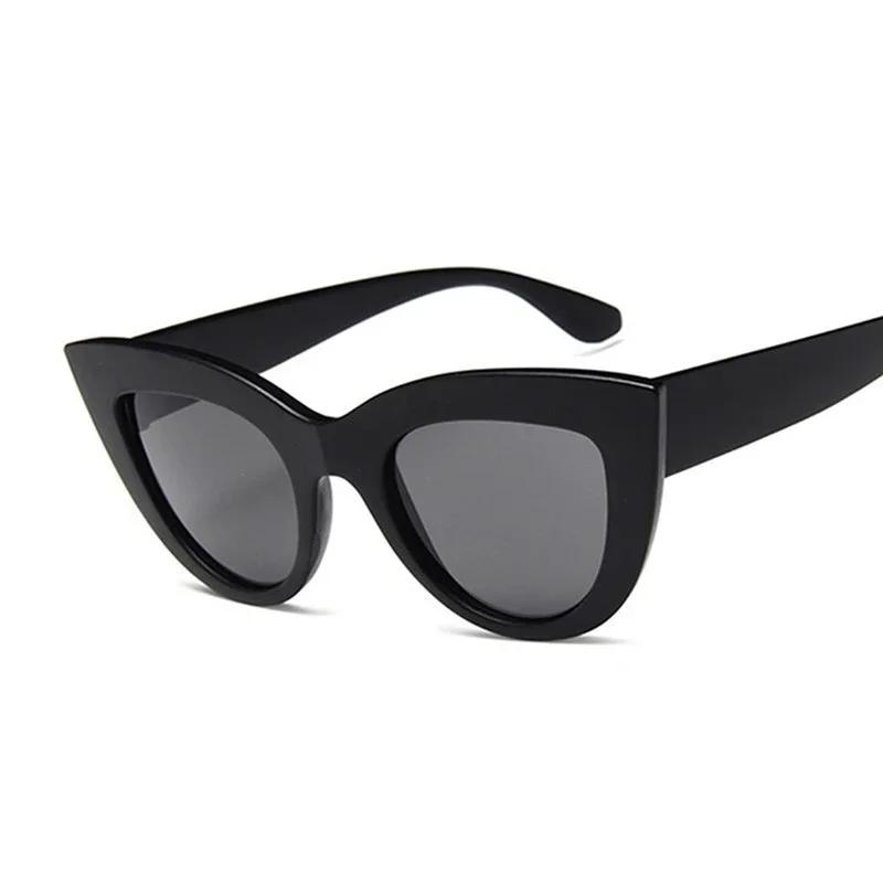 Cat Eye Fashion Sunglasses Woman Vintage Luxury Brand Designer Black Glasses Sun Glasses For Female Uv400