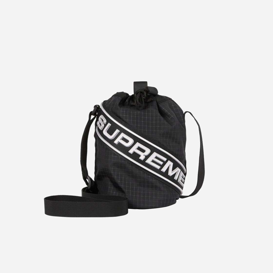 

Маленькая сумка на пояс Supreme, черная 23FW -