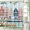 Travel Shower Curtains Bathroom Curtain for Quarto Folding Partition Accessories Bath Bedrooms Houses Rooms Waterproof the Home