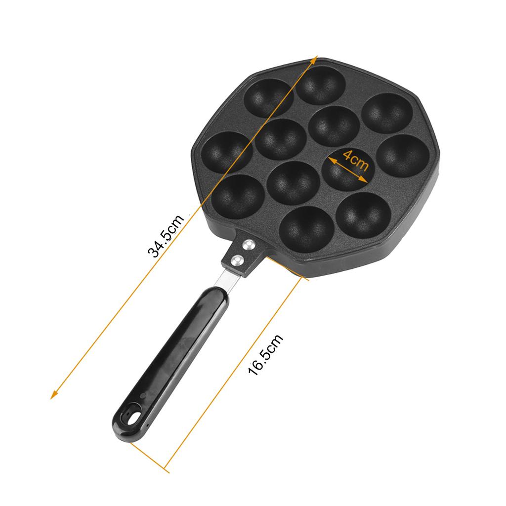 12 Cavities Aluminum NOn Stick Takoyaki Grill Pan Plate Octopus Ball Pancake Maker Baking Mold Baking Mold Grill Pan Pancake Pan