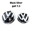 qqq- Replace 2pc Car Front Grille Badges Cover Rear Trunk Emblem Covers Stickers For Volkswagen VW GTI Golf 5 MK6 Golf 7 MK7.5