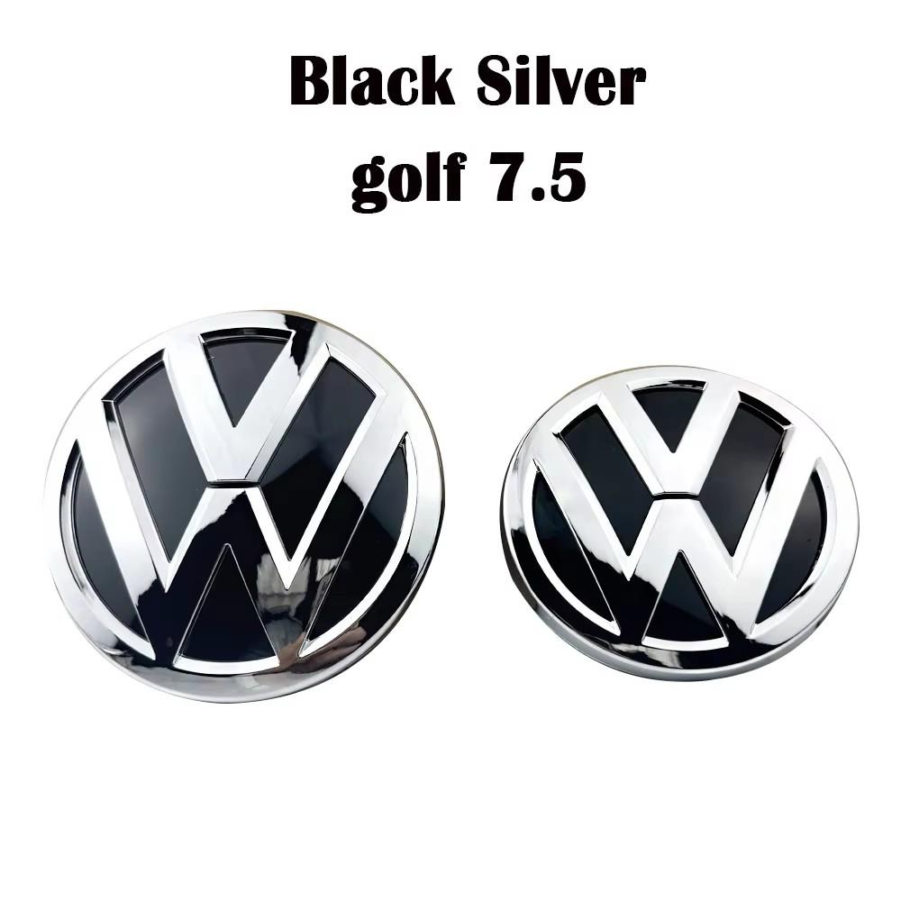qqq- Replace 2pc Car Front Grille Badges Cover Rear Trunk Emblem Covers Stickers For Volkswagen VW GTI Golf 5 MK6 Golf 7 MK7.5